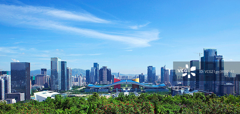 深圳市民中心及中心区图片素材
