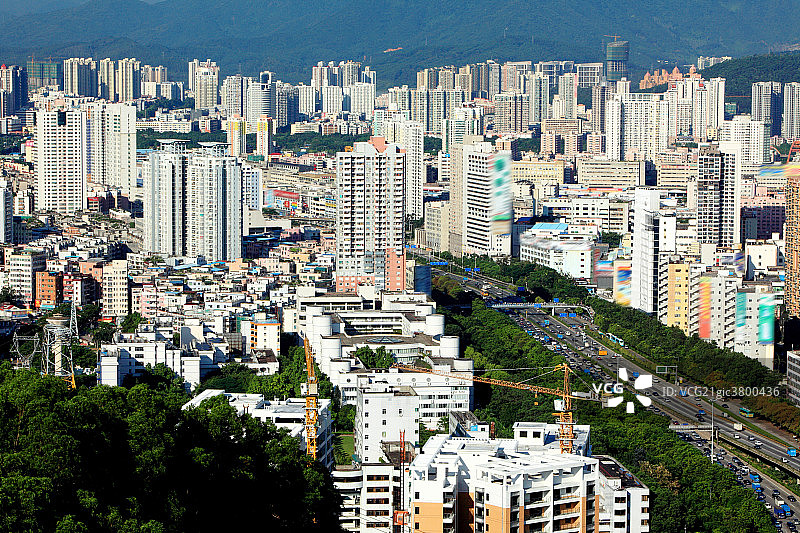 深圳罗湖区建筑群图片素材