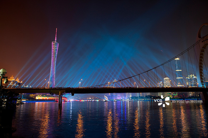 广州城市夜景图片素材