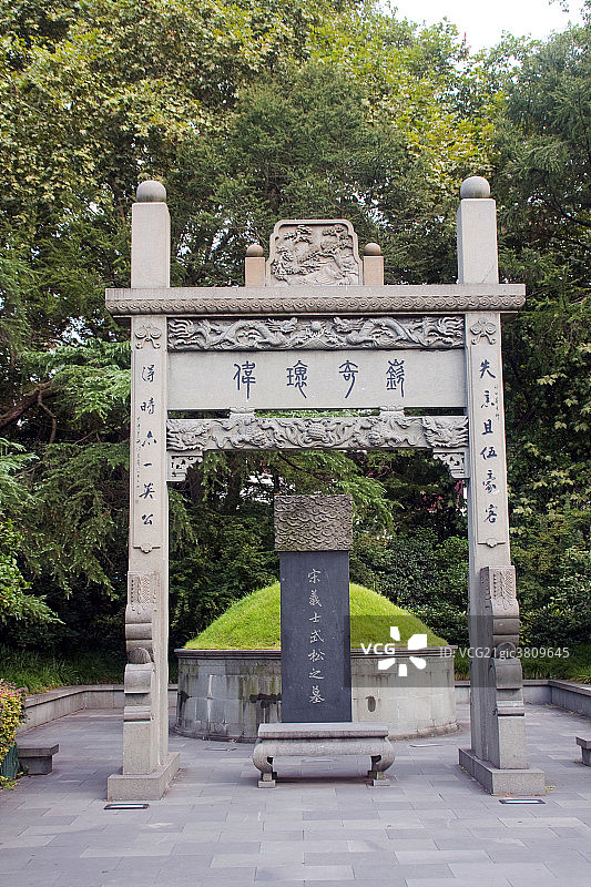 浙江省杭州西湖武松墓图片素材