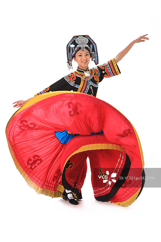 中国少数民族彝族女人图片素材