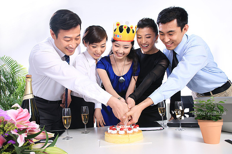 东方人商务庆祝图片素材