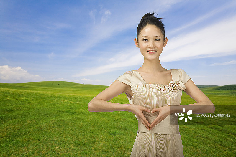 电脑合成的女人和背景图片素材