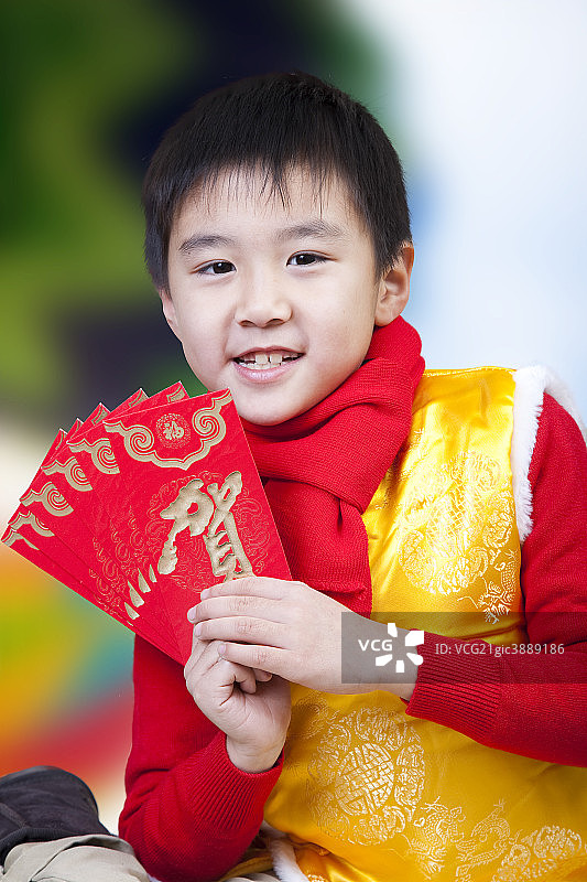 新年气氛里的儿童图片素材