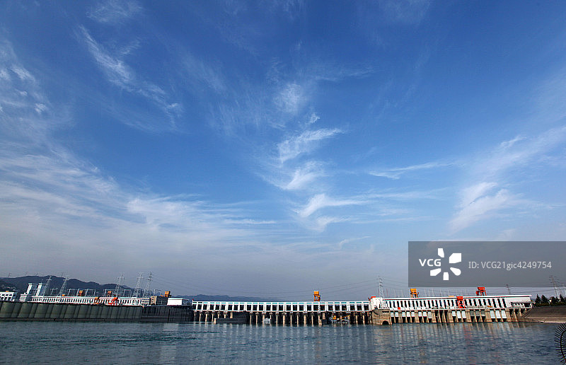 宜昌葛洲坝发电机组 葛洲坝船闸 宜昌图片素材