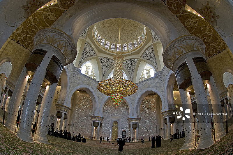 阿联酋扎耶德清真寺图片素材