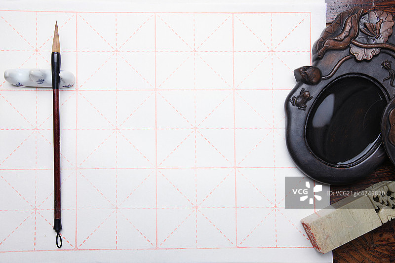 静物砚台图片素材