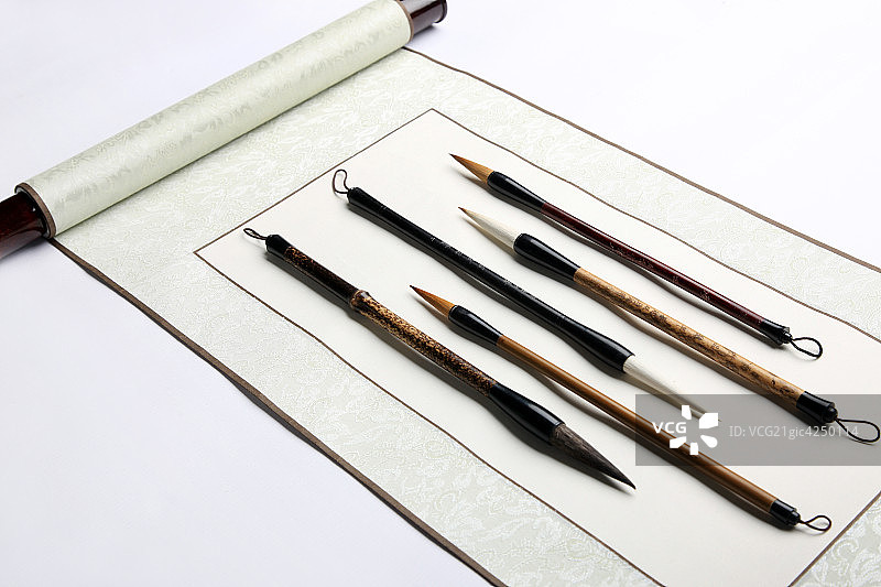 静物毛笔图片素材
