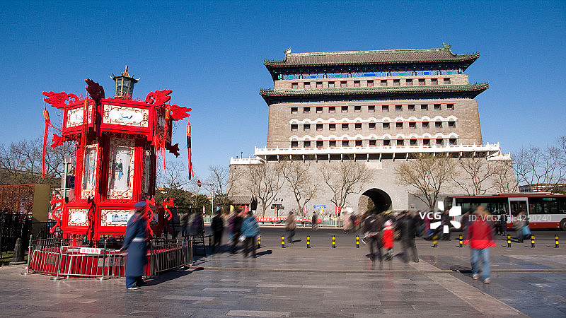 北京前门大街正阳门图片素材