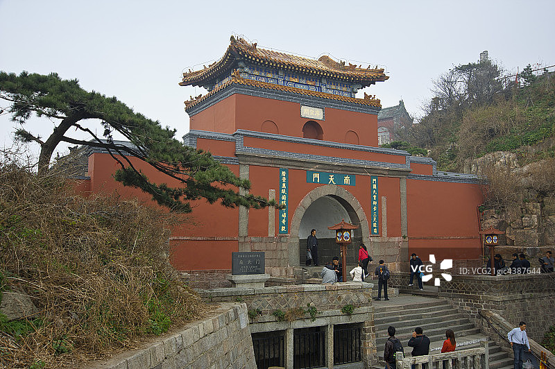 泰山南天门,中国,济南图片素材