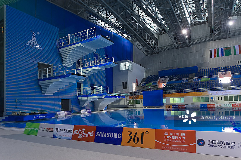奥林匹克体育中心,亚运会跳水馆,中国,广州图片素材