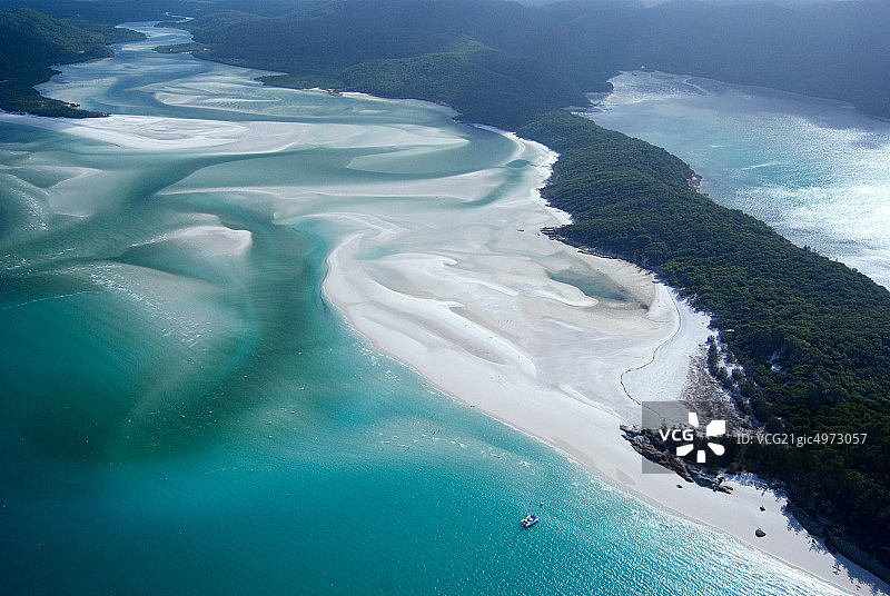 澳大利亚昆士兰州白色天堂海滩图片素材