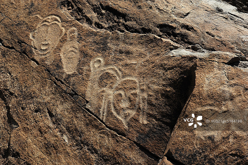 宁夏贺兰山岩画图片素材