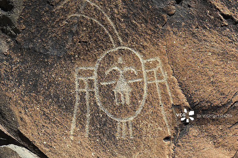 宁夏贺兰山岩画图片素材