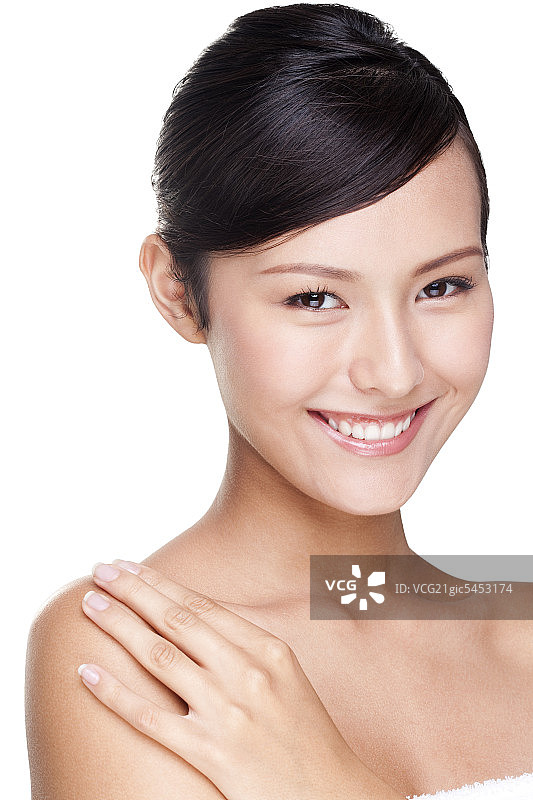 美丽年轻女子肖像图片素材