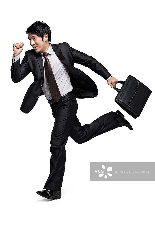 商务人士快乐上班图片素材