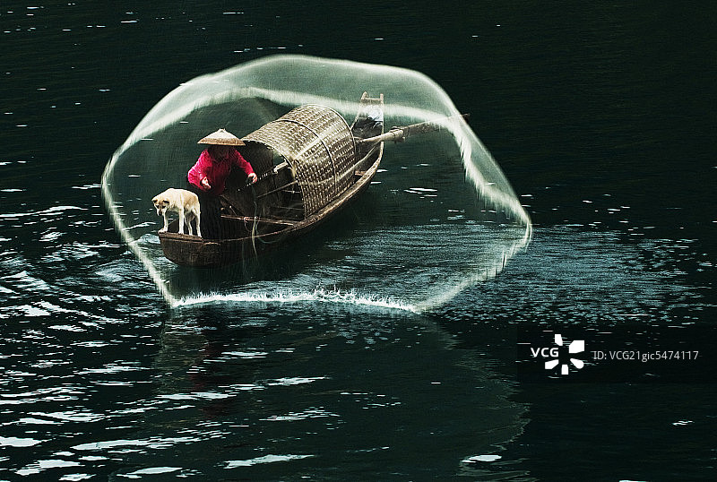 渔民打鱼图片素材