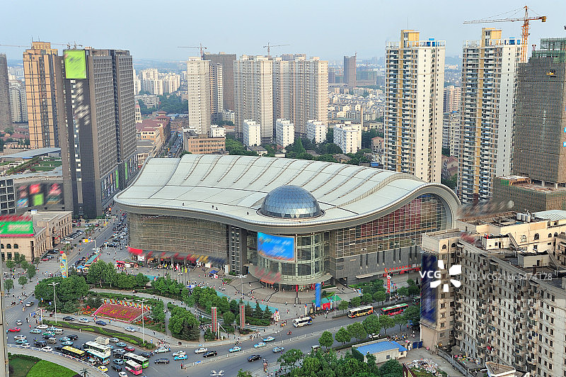 湖北省武汉光谷步行街日景图片素材