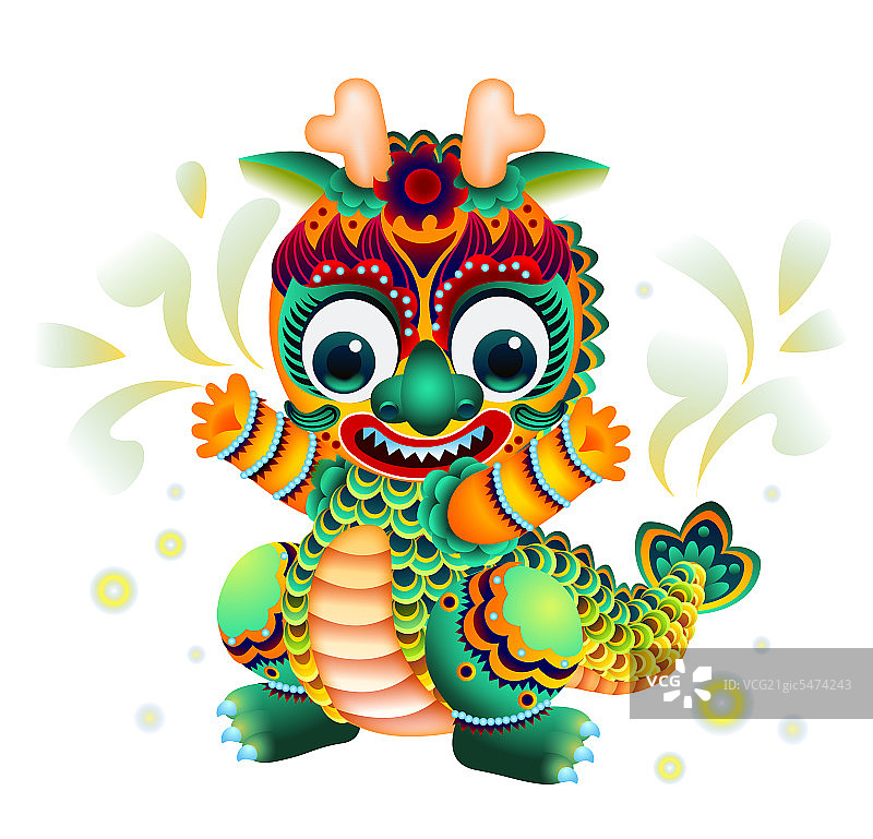 龙插画图片素材