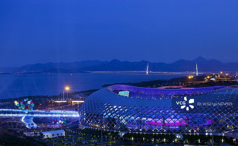 大运主场馆深圳湾体育馆图片素材