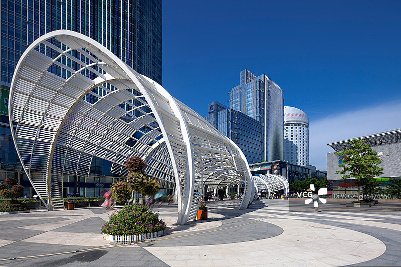 深圳南山海岸城日景图片素材