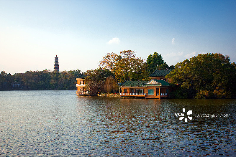 广东省惠州市西湖日景图片素材