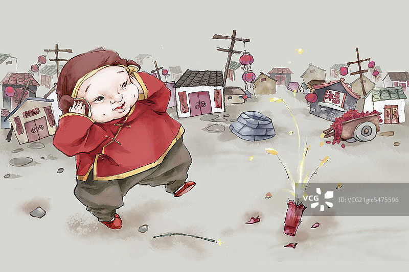 新年插画图片素材