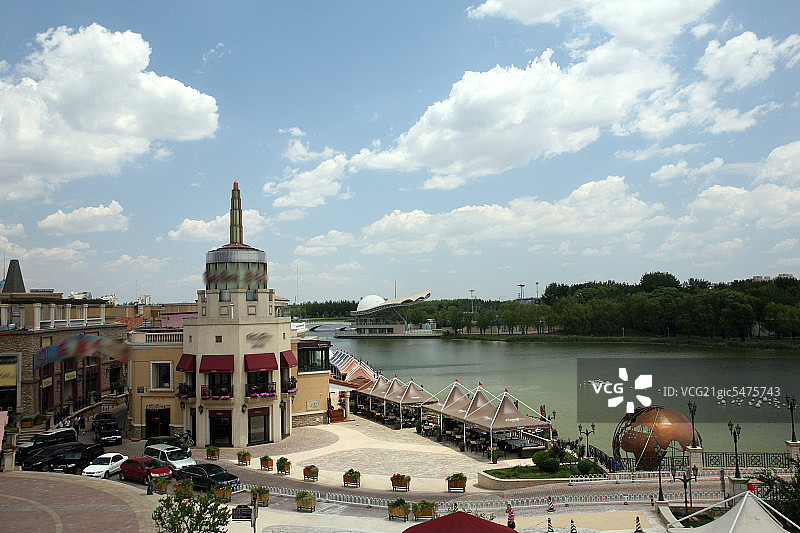 北京蓝色港湾商业区图片素材