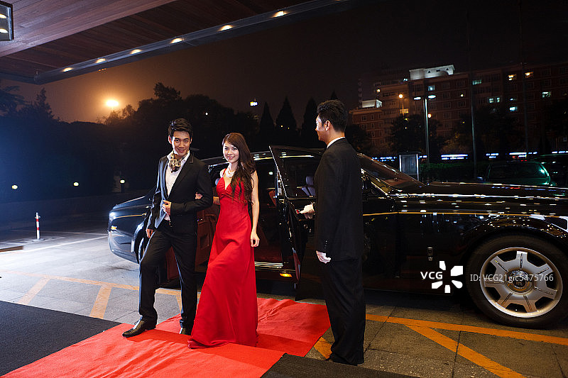 东方人奢华汽车生活图片素材