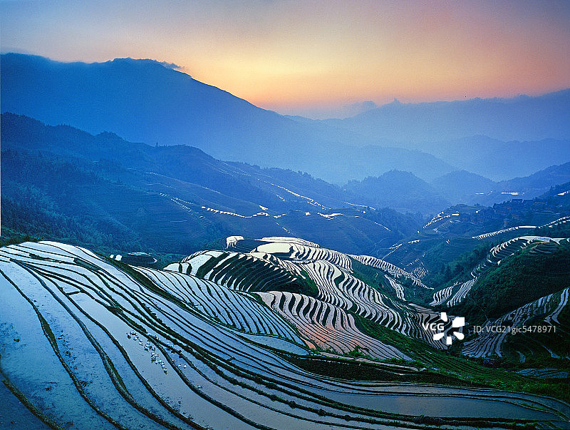 桂林龙脊梯田图片素材