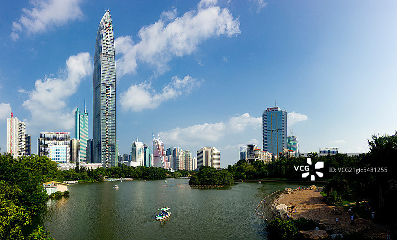 深圳荔枝公园城市建筑日景图片素材