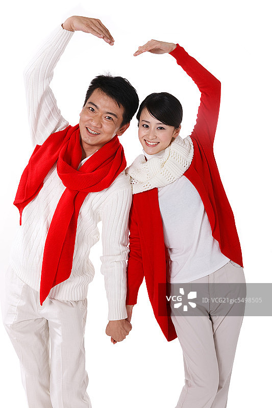 东方夫妇过年图片素材