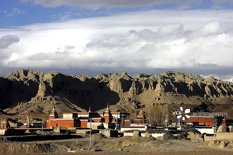 扎达县城图片素材
