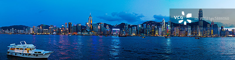 香港城市建筑夜景图片素材