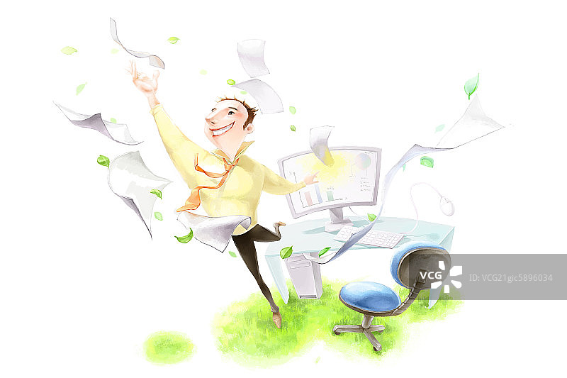 快乐工作图片素材