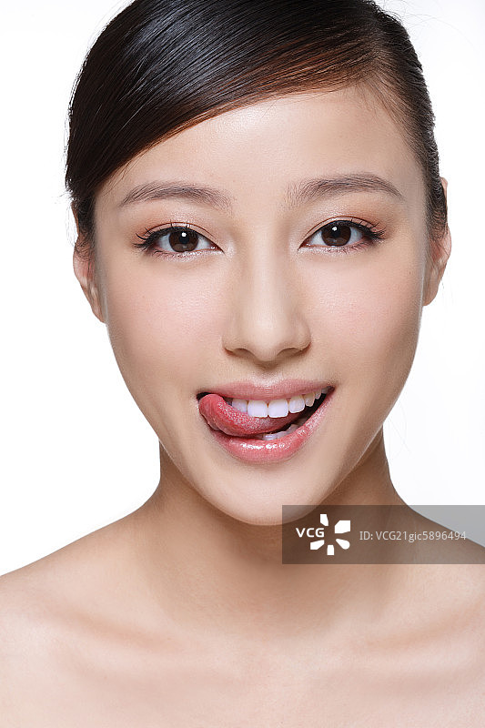 东方女人妆面图片素材