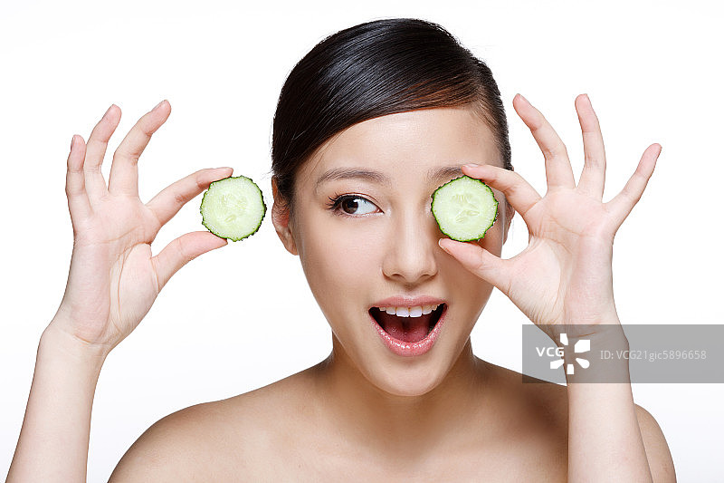 东方女人妆面图片素材