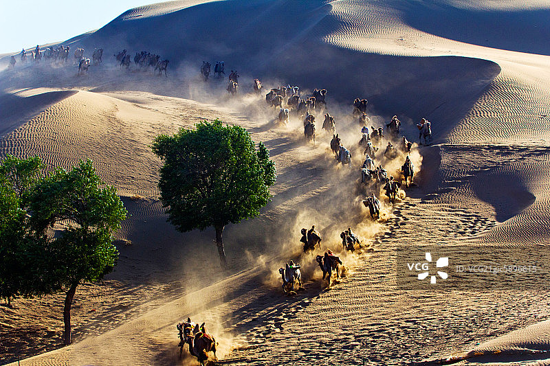 内蒙古沙漠风光图片素材