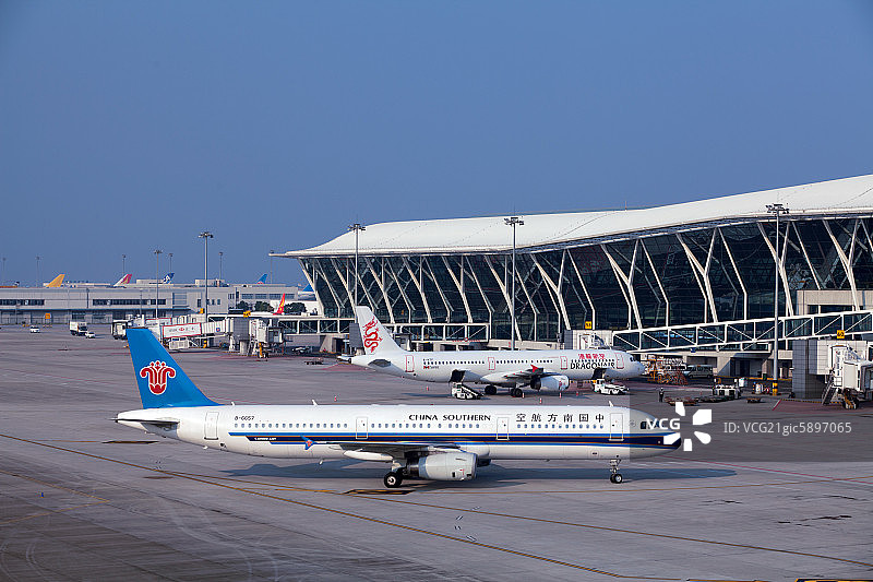 上海浦东国际机场图片素材