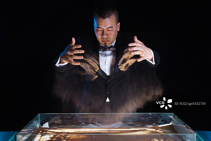 沙画艺术家图片素材