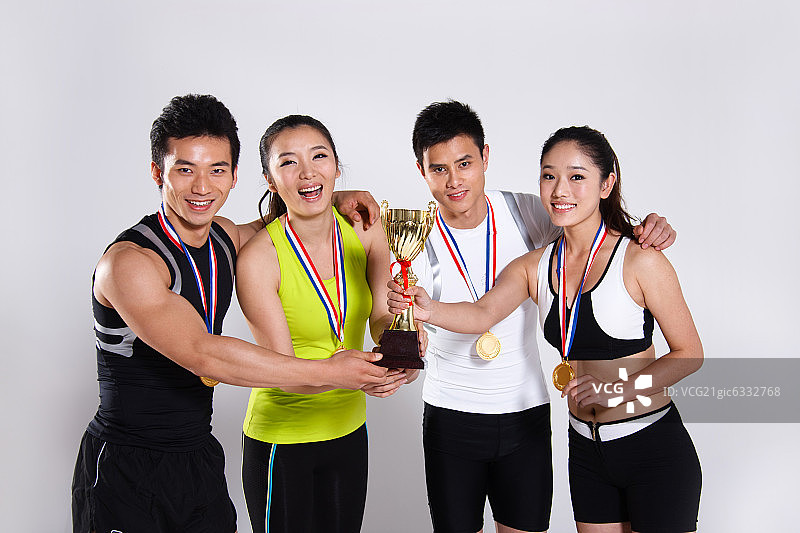 东方青年运动员图片素材