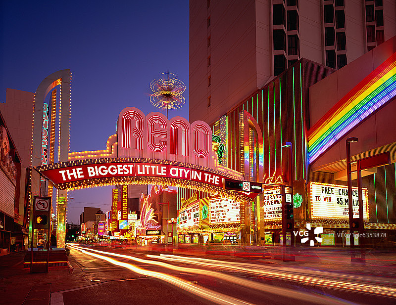 美国拉斯维加斯夜景图片素材