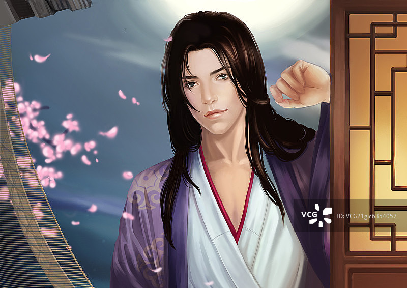古代武士插画图片素材