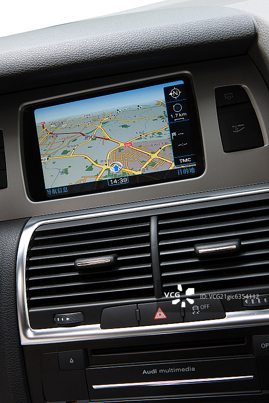 汽车内部导航仪屏幕图片素材