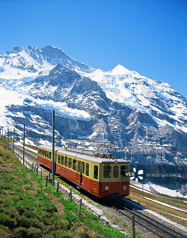 瑞士自然风光雪景图片素材