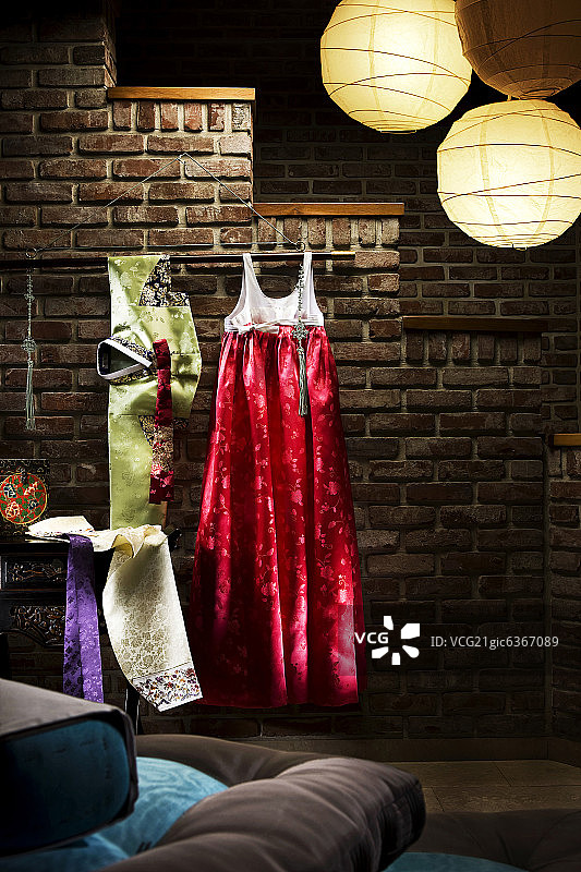 韩国传统服装韩服图片素材