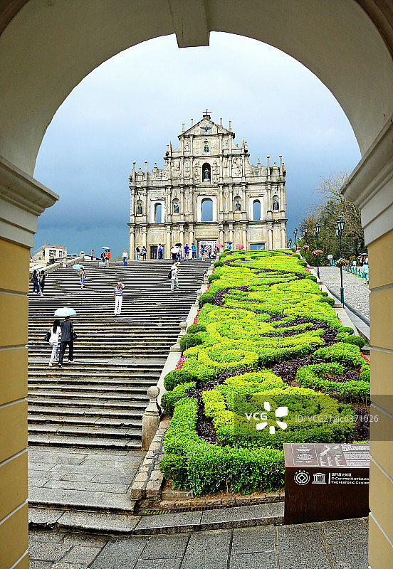 澳门大三巴日景图片素材