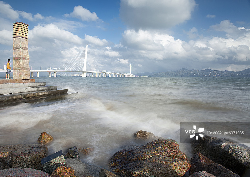 深圳湾公园海景图片素材