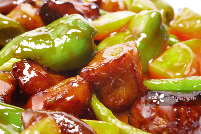 酸甜腌猪肉图片素材