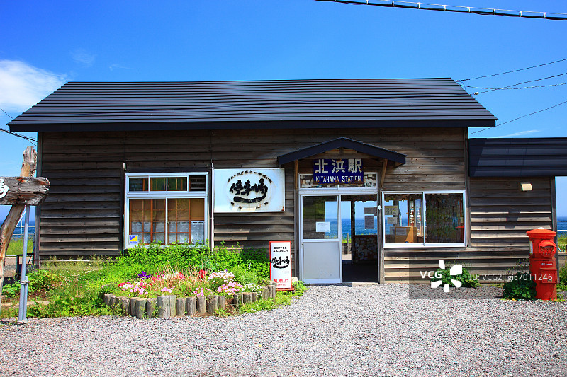 网走市北滨JR站，北海道图片素材